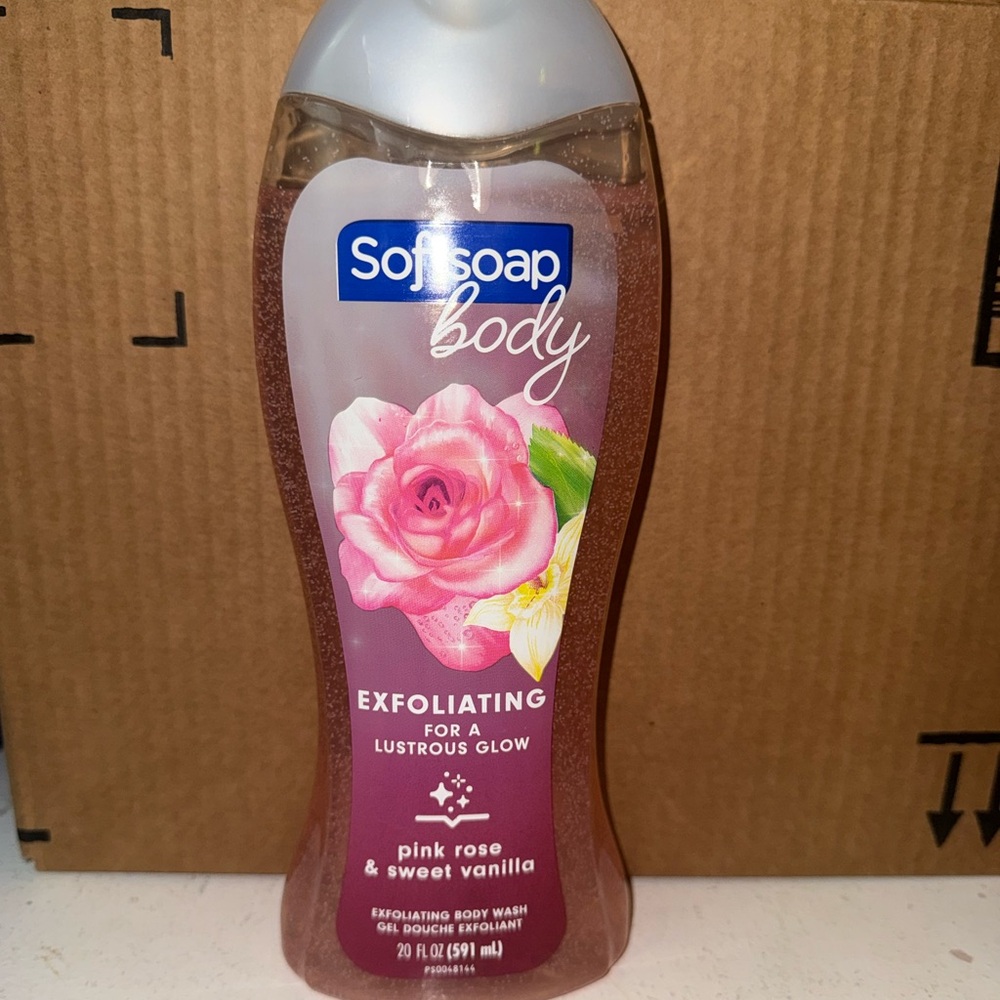 Body Exfoliating Wash - Pink Rose & Sweet Vanilla